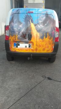 Airbrush auf Auto