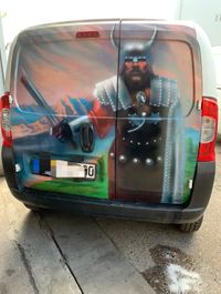 Airbrush auf Auto